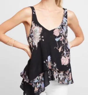 Free People S on the top floral sleeveless blouse thumbnail 2