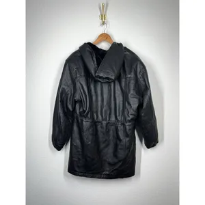 Vintage Wilson Leather Jacket Womens Faux Fur Lined Large Heavyweight Warm thumbnail 5