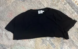 Princess Polly Crop Top Black thumbnail 1