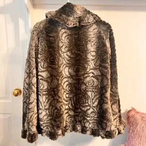 Damselle Fur Jacket Brown Size M thumbnail 6