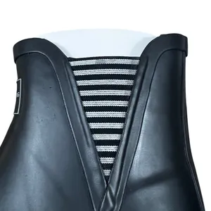 London Fog Piccadilly Striped Rain Boots Black Ankle Rubber Waterproof Size 8M thumbnail 9