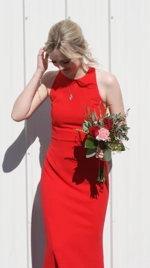 Red Prom Dress thumbnail 3