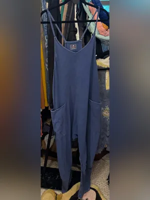 NWOT Free People FP Movement Hot Shot Onesie - supernova navy blue - Large thumbnail 10