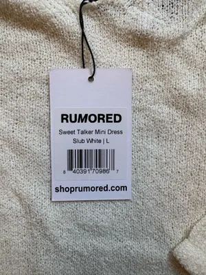 Rumored "Sweet Talker" Open Back Knit Mini Dress large thumbnail 3
