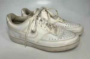 Nike Court‎ Vision low top sneakers all white size 7 thumbnail 1