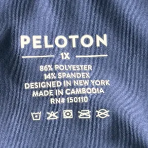 Peloton Tank Top Shirt Women's Size 1X Blue White Racerback NWOT thumbnail 5