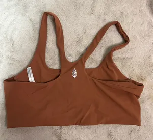 FP Movement Women's Square Neck Sports Bra Cocoa Brown Size L thumbnail 1