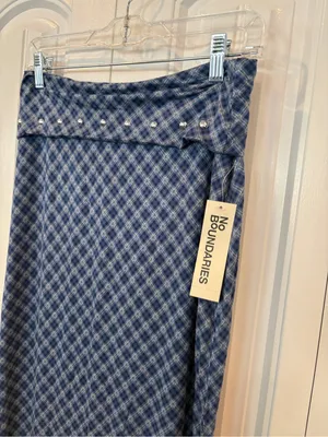 No boundaries blue midi skirt size small thumbnail 3
