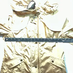 Cole Haan Women's Tan Beige Iridescent Lightweight Trench Rain Coat thumbnail 6