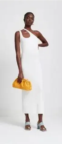 Marcella Empire Dress in off white size xs thumbnail 1