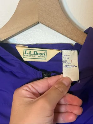 L.L.Bean hooded‎ anorak vintage windbreaker thumbnail 2