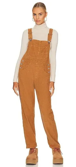 Free people ziggy cord overall jumpsuit thumbnail 1