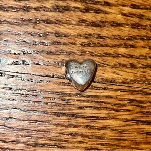 Pandora Moments Charm - Happy Anniversary with Gold Heart S925/14k 791290 thumbnail 3