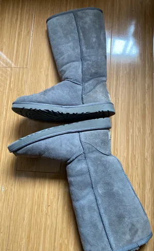 Tall Gray Classic Boots thumbnail 5