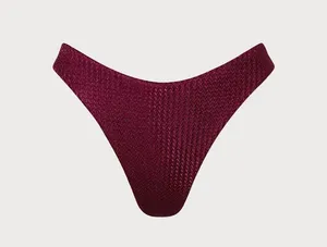 Berlook Burgundy Geometric U Neck Bikini SET 77 thumbnail 10