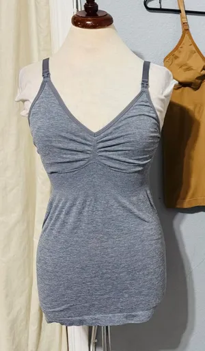 Sonoma Maternity Nursing Camisole Set‎ of 3 Size Medium Gray Tan Brown Unpadded thumbnail 1