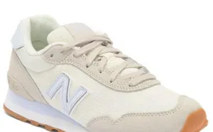 New Balance Women's Beige and White Sneakers thumbnail 1