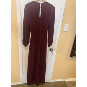 Show Me Your Mumu Dress Womens Small Burgundy Wine Long Emily Maxi Bridesmaid thumbnail 6