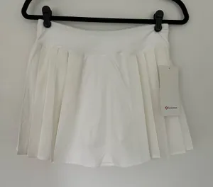 Lululemon Side-Pleat High-Rise Tennis Skirt White 6 thumbnail 1