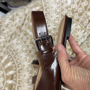 A New Day Dark Brown Pointed Slingback Flats thumbnail 7