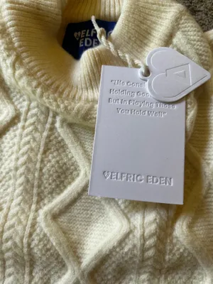 Aelfric Eden Oversized Knit Sweater Solid Vintage Pullover Sweater Unisex Woven Crewneck Knitted Tops thumbnail 5