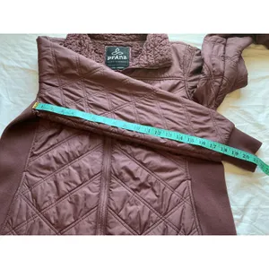 Prana Elsa Quilted Sherpa Jacket Large Maroon thumbnail 13