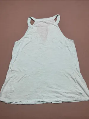 Lilly Pulitzer Tank Top Womens Large Mint Green Halter 100% Cotton thumbnail 2