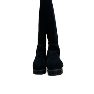 Wythe NY ray black suede knee high boots size‎ 38 thumbnail 4