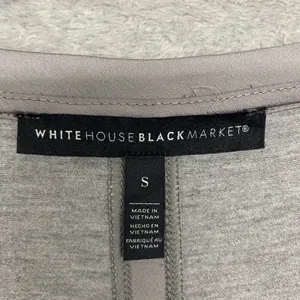 White House Black Market Top Womens Small Gray Long Sleeve‎ Top U Neck Casual thumbnail 2