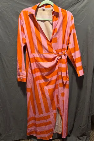 Pink and orange dress thumbnail 3