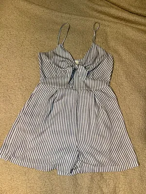 Japna Navy Striped Romper thumbnail 2