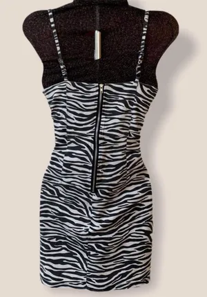 Zebra Print Sleeveless Dress thumbnail 2