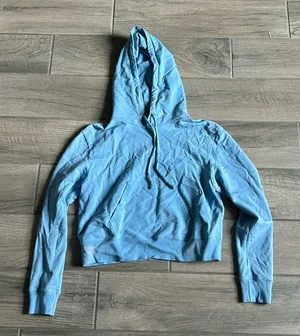 Good life blue cropped hoodie thumbnail 1