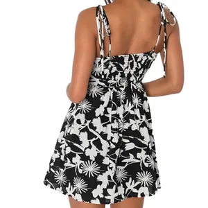 Lulus NWT Floral Tie Mini Dress Sz Med thumbnail 2
