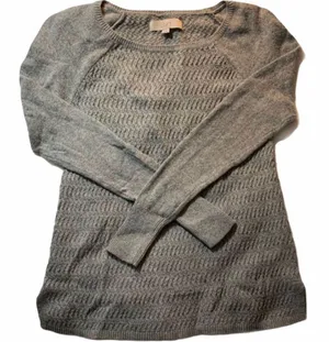 Loft Gray Knit Sweater thumbnail 1