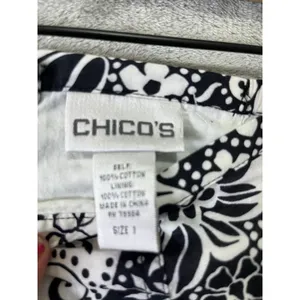 Vintage Black White Floral Paisley Skirt Cottagecore Boho Retro‎ Medium Prairie thumbnail 5