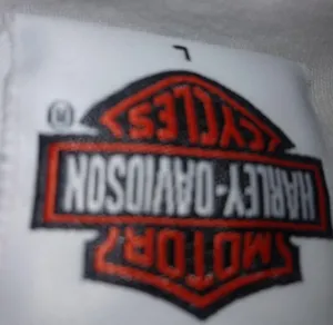 HARLEY DAVIDSON L White Black Jeweled Top thumbnail 2