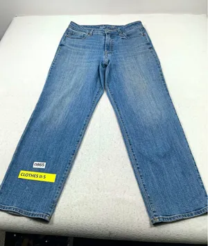 Woman’s Old Navy OG Loose High Rise Straight Stretch Medium Wash Blue Jeans 12 thumbnail 1