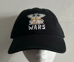 Disney Star Wars Baby Yoda Grogu Black Baseball Cap Hat One Size thumbnail 1