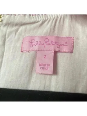 Lilly Pulitzer Pink and White Seersucker Striped Ruffle Collar Dress thumbnail 6