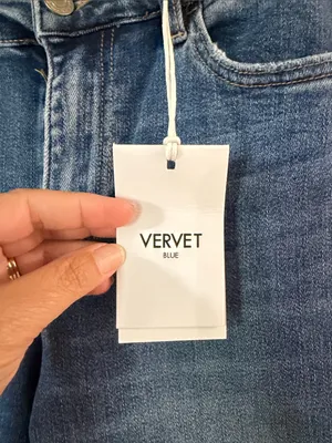 Classic Mid Blue Flare Jeans - Wide Leg Denim thumbnail 2