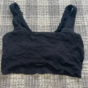 Black cropped tank- Aerie thumbnail 1