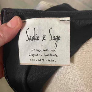 Sadie & Sage Black Faux Suede High Neck Sleeveless Dress Size‎ S thumbnail 4