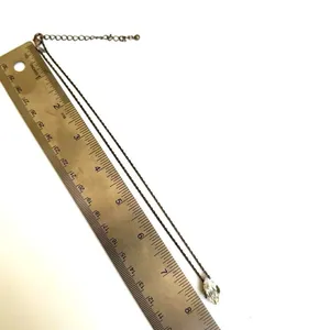 Avon vintage rhinestone pendant necklace Silver thumbnail 8