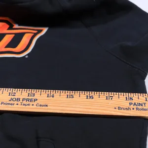 Nike OSU Oklahoma State University Hoodie Women Small Black Orange Pullover Logo thumbnail 8