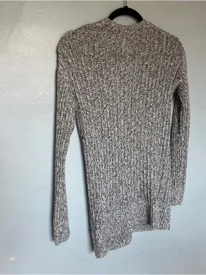 American Eagle Outfitters Marled Gray Button-Up Cardigan thumbnail 5