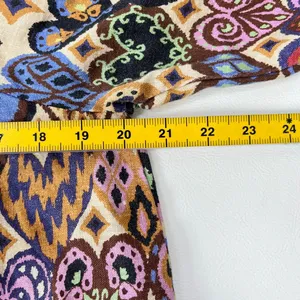 NWOT Farm Rio Hearts Ikat Cream Long-Sleeve Mini Dress Size M thumbnail 9
