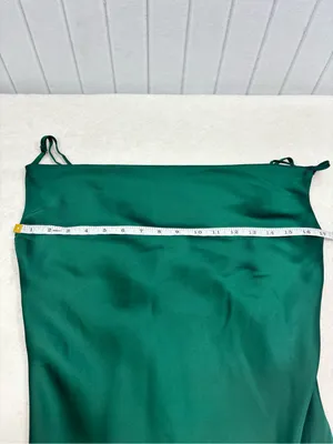 Hello Molly Deep Green Satin Cowl Mini Slip Dress Forest green thumbnail 7