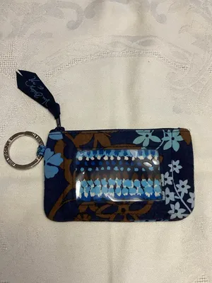 Vera Bradley Java Floral Zip ID Pouch with Ring thumbnail 2