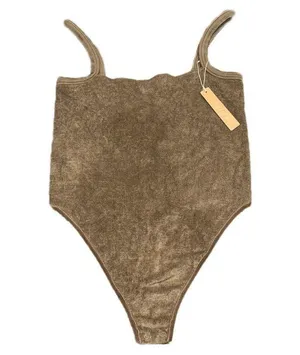 Skims NWT Terry Lounge Bodysuit L/XL Oxide thumbnail 1